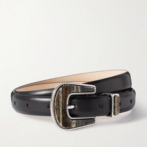 NWT DÉHANCHE Travertine embellished leather belt - Size Large